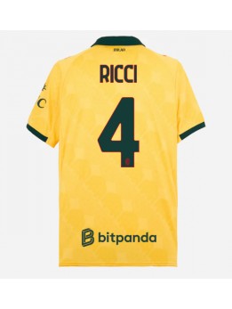 Billige AC Milan Samuele Ricci #4 Tredjedrakt 2025-26 Kortermet